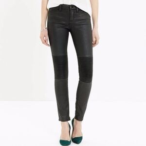 Madewell Skinny Skinny Coated Zip Jeans in Rebel Wash